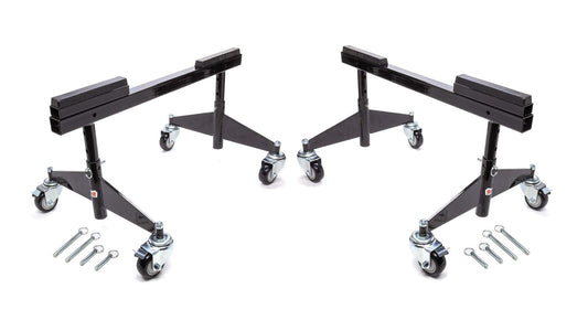 Ti22 PERFORMANCE Frame Stand and Dolly, Steel, Black Powder Coat, Sprint Chassis Pair