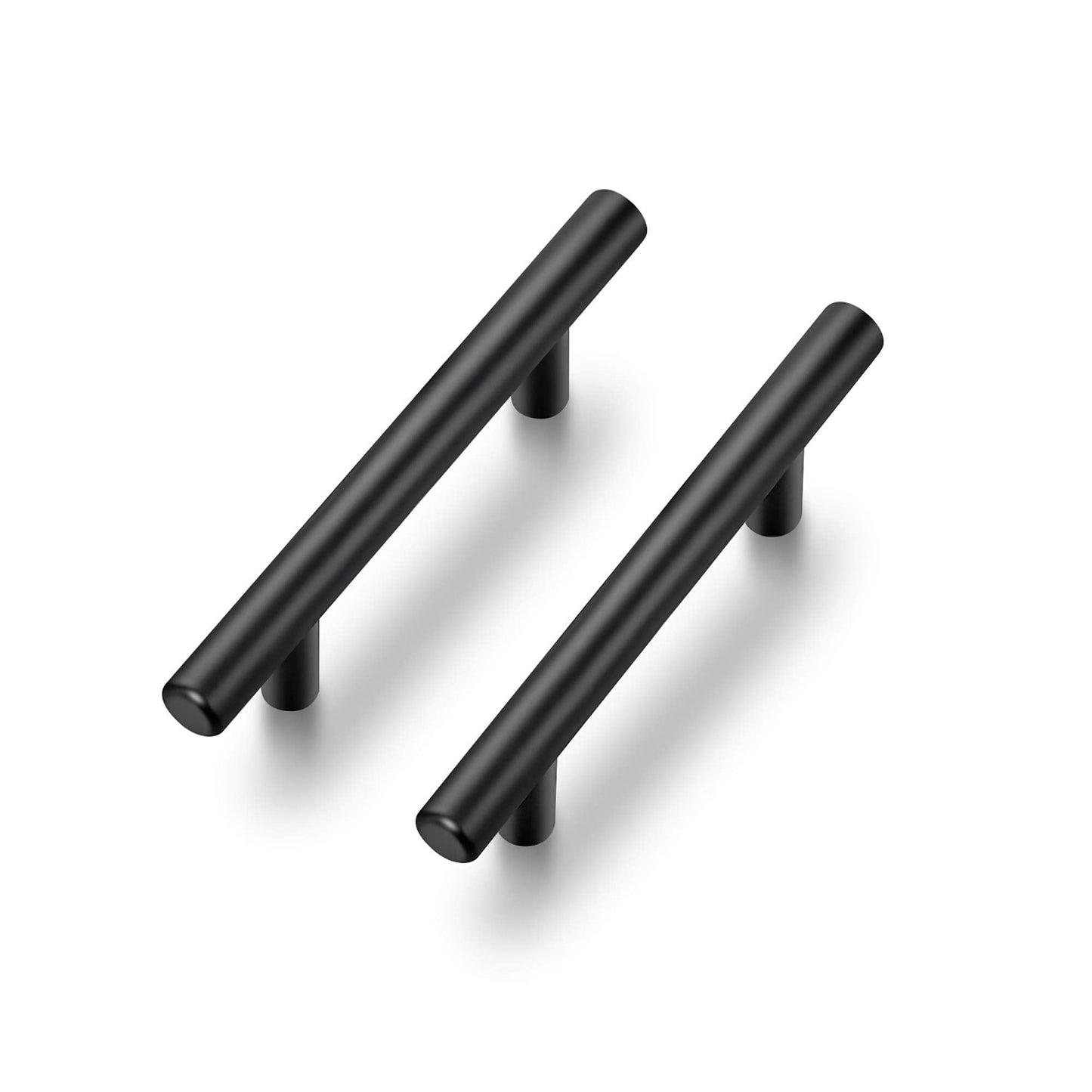 Ravinte 60 Pack | 5 Inch Cabinet Pulls Matte Black Stainless Steel Kitchen Drawer Pulls Cabinet Handles 5 Inch Length, 3 Inch Hole Center
