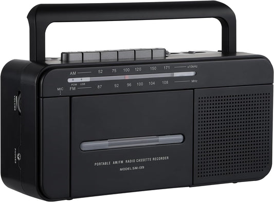 SEMIER MP3 Cassette Cassette MP3 Boombox Conversion Tape Player Recorder AM FM Radio, to Digital Converter, USB