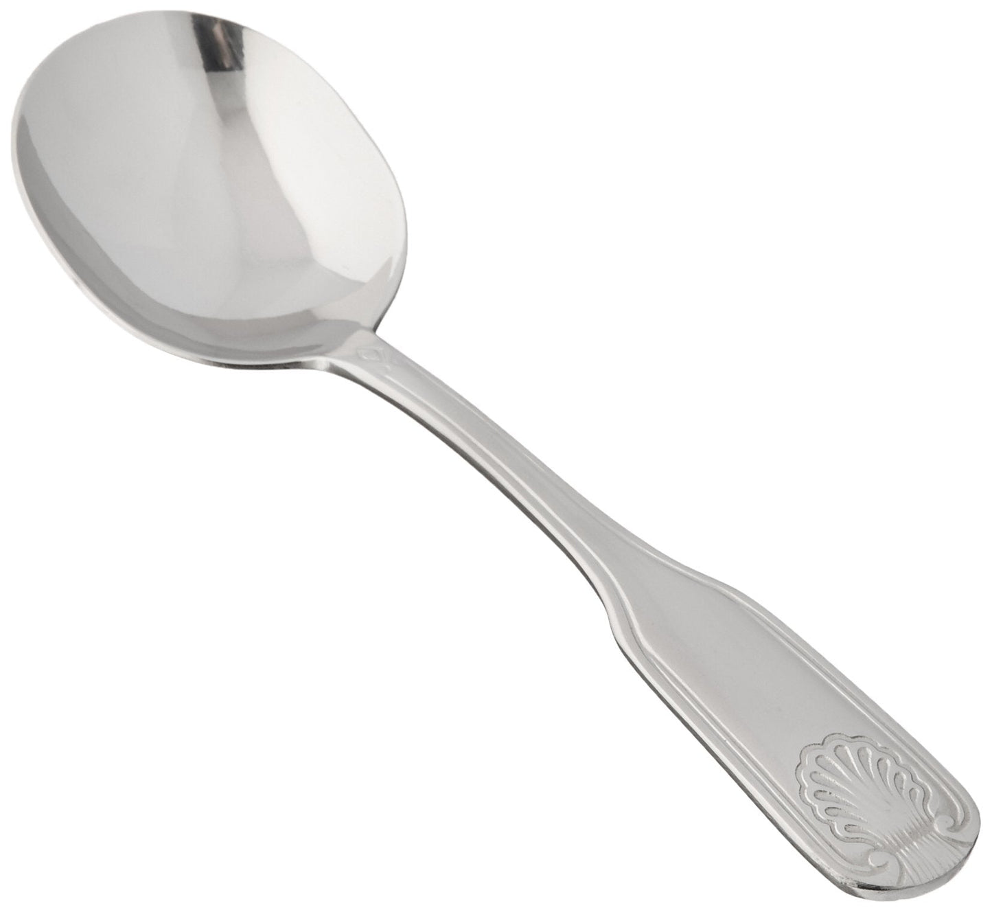 Winco 12-Piece Toulouse Bouillon Spoon Set, 18-0 Extra Heavy Weight Stainless Steel