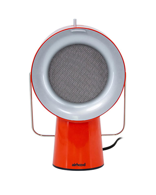 AirHood Wired Range Hood | Portable Kitchen Exhaust Fan with 2 Activated Charcoal Air Filter & Stainless-steel Oil Filter | Easy to Clean - Ideal for Indoor Cooktop Use (Cadmium Orange)