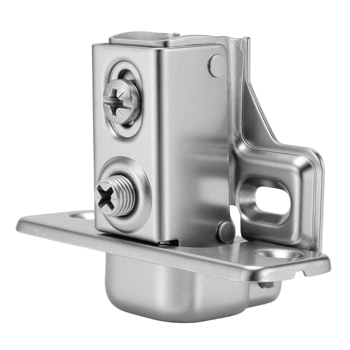 YAUFWUA 30 Pack Soft Close Cabinet Hinges, 1/2 Inch Overlay Hydraulic Concealed Hinges for Kitchen Cabinets, 110° Opening Angle, Cold-Rolled Steel Silver with Screws