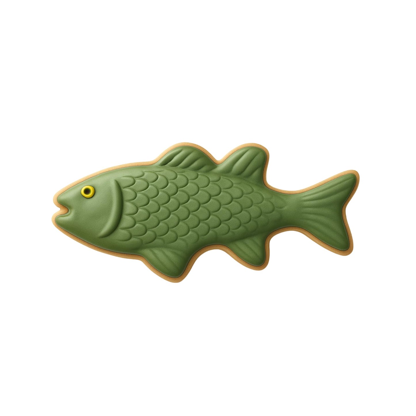 Foose Store Bass Fish Cookie Cutter 5.5 Inch –Tin Plated Steel Cookie Cutters – Bass Fish Cookie Mold