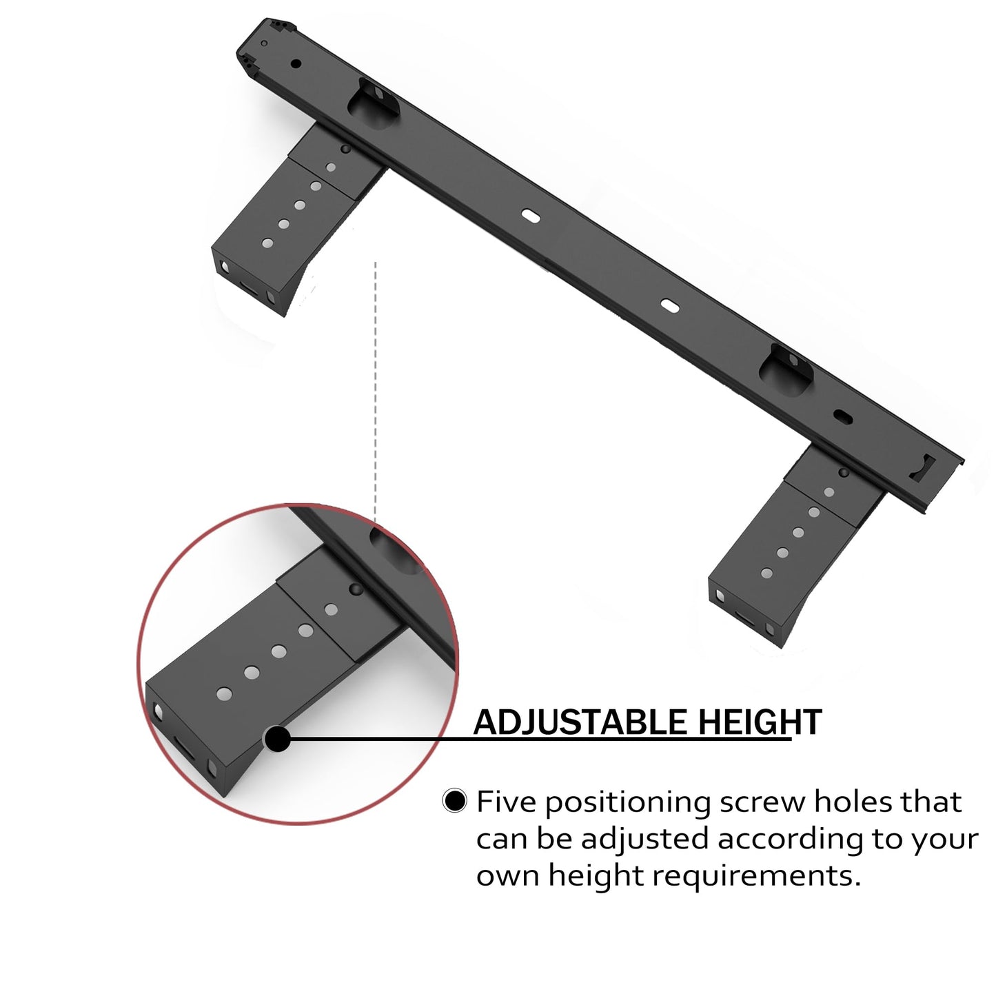 FRMSAET Heavy Duty 12/14/16/18 inches Thickness Steel Construction Ball Bearing Keyboard Slides Keyboard Drawer Slides Tray Accessories Cabinet Furniture Hardware Rails (16 inches, Black)