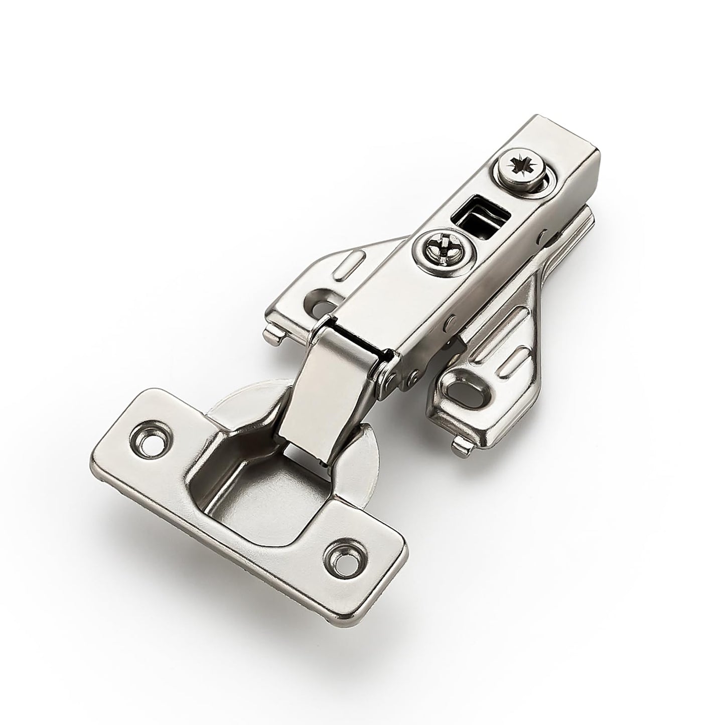 JOY DECOR Full Overlay 10 Packs (5 Pairs) Concealed Kitchen Cabinet Hinges 105 Degree Soft Close Adjustable Cabinet Door Hinges for Face Frame Cabinet
