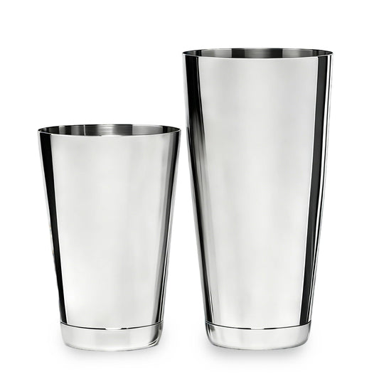 Boston Cocktail Shaker, 18oz & 28oz 2-Piece Tins, Professional Bar Shaker for Bartending, Cocktail Shakers, Essential Bar Tools for Mixing Drinks（Sliver）