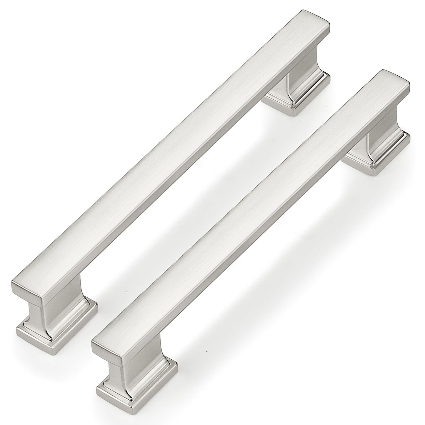 Probrico 10 Pack Brushed Nickel Cabinet Pulls, 5 Inch Hole Center Cabinet Handles, Heavy-Duty Drawer Pull for Dresser Hardware, Corrosion-Resistant Handles for Kitchen & Bathroom Renovation