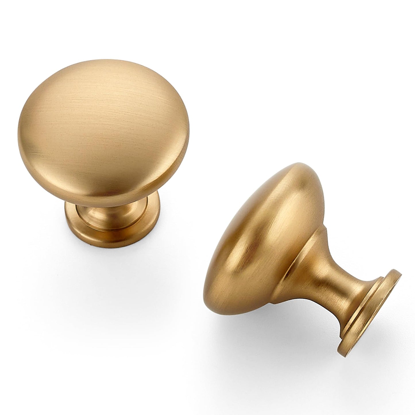 Ravinte 5 Pack Champagne Bronze Round Zinc Cabinet Knobs for Kitchen Bathroom Closet Dresser Cabinets