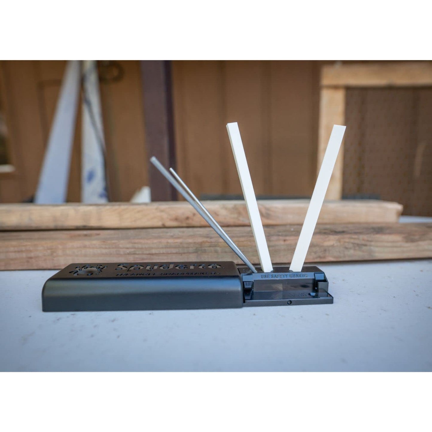 Spyderco Tri-Angle Premium Sharpmaker Set with DVD and Two Sets of Alumina Ceramic Stones - 204MF OPEN BOX