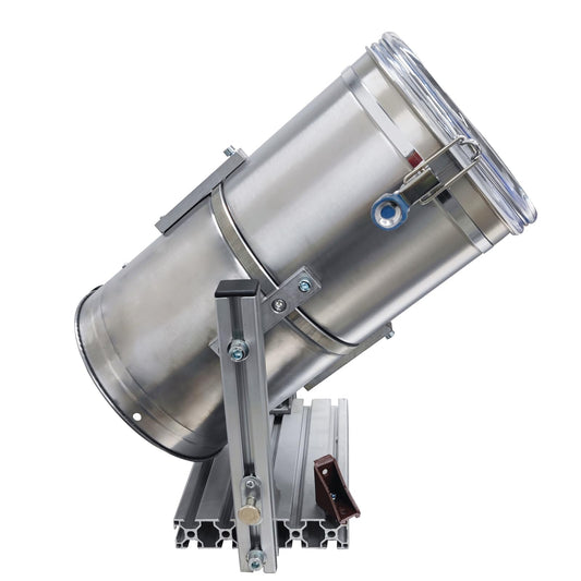 PreAsion 110V 60W Laboratory Mixing Machine for Pellet and Powder - 0.1-3kg Capacity 416/304 Stainless Steel with Timer & Tilting Discharge