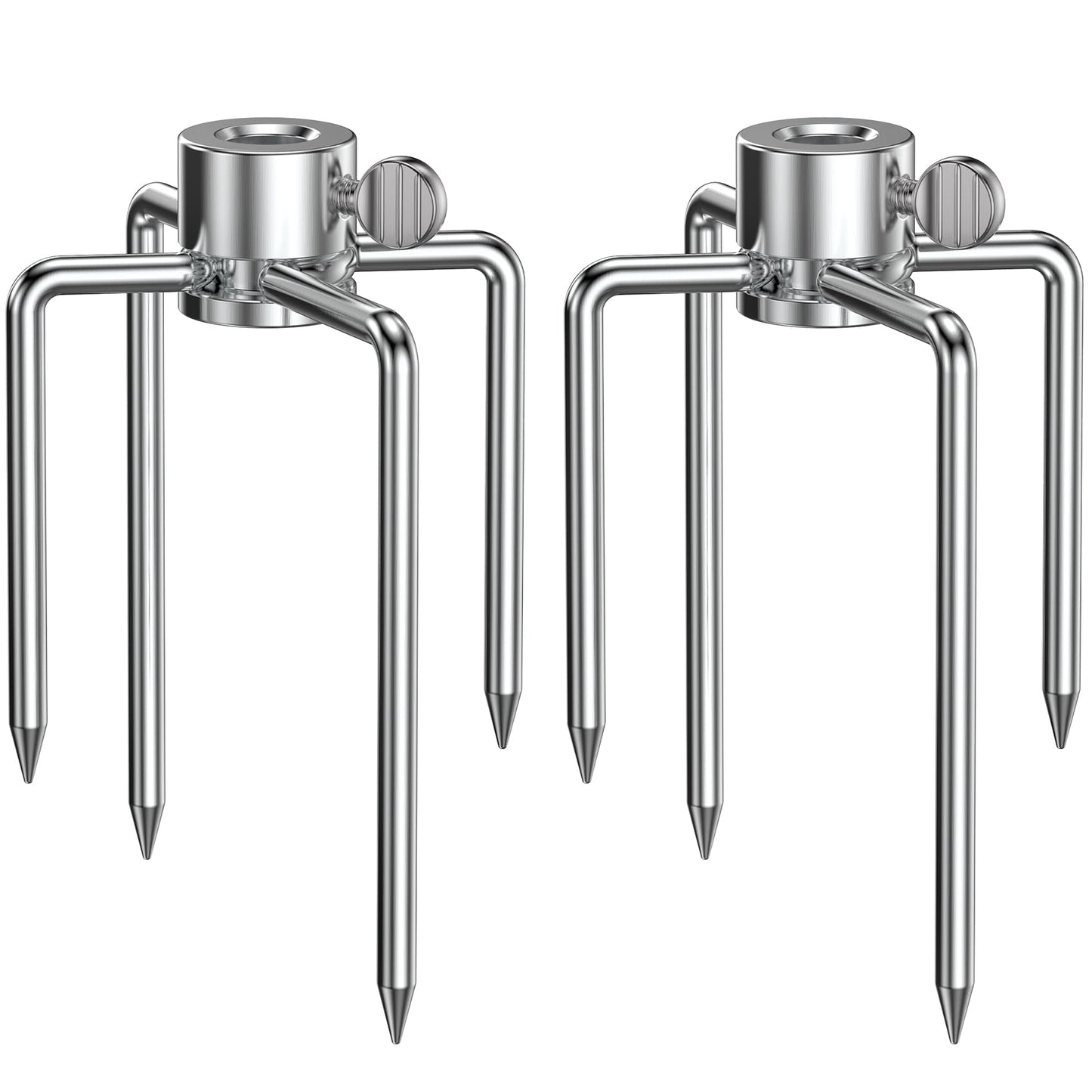 Onlyfire 6004 Grill Rotisserie Meat Forks(1-Pair)- Fits 5/16 Inch Square Spit Rods