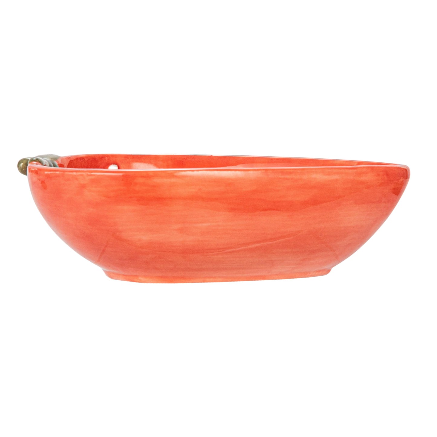 Creative Co-Op Hand-Painted Strawberry Stoneware Measuring Cups, Red and White, Set of 4