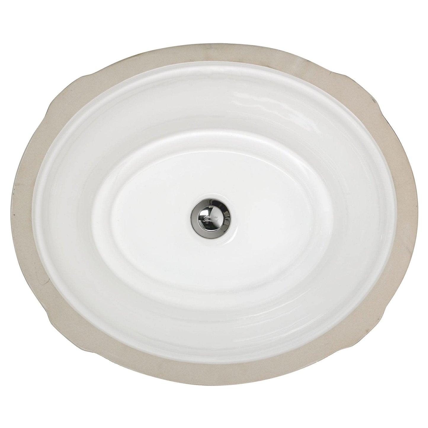 American Standard 0484.000 Estate 19-1/8" Undermount Vitreous China Bathroom Sink with Overflow - White