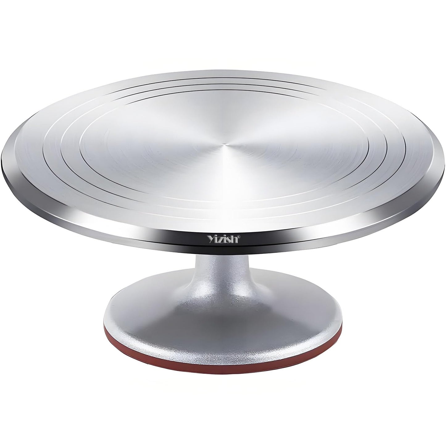 Cake Turntable Aluminum Alloy Revolving, Yizish 12 inch Rotating Cake Stand Decorating Kits for Baking, Pastries and Cupcakes