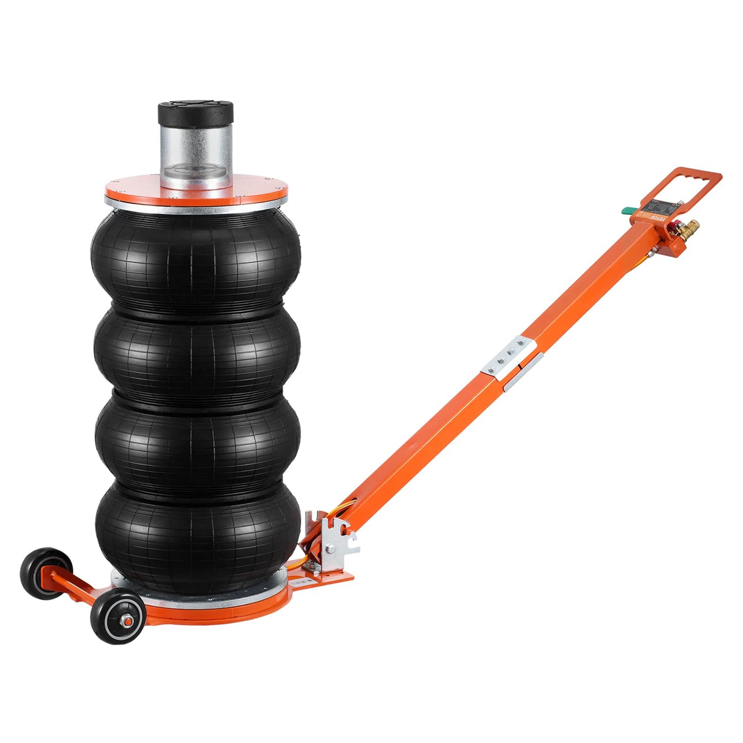 VEVOR Air Jack, 6 Ton/13000 lbs Quadruple Bag Air Jack, Lift up to 26.5", with Heightened Column & Adjustable Handle, Thick Rubber Pad, 2-5 S Fast Lifting Pneumatic Jack for Car, SUV, Pickup Truck
