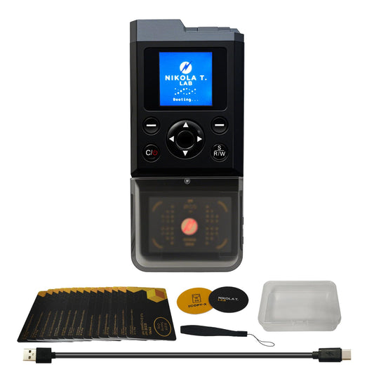 iCopy-XS Handheld RFID Card Reader Writer Proxmark3-Based Duplicator with 1.3” IPS Display High-Speed Stable Performance Built-in 16GB Storage T5577 UID CUID EM4305 More One-Button Operation