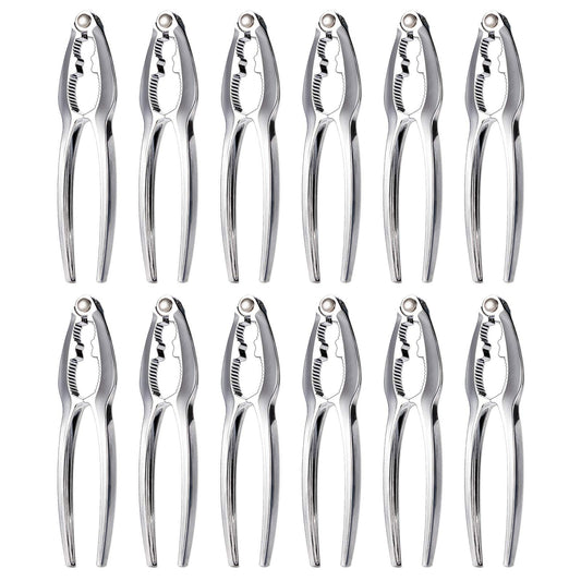 12Pcs Crab Crackers and Tools, Nut Crackers for King Crab Legs, Stainless Steel Seafood Tools Set Cracker Lobster Cracker Crabs Crackes Sets Nut Cracke Tools
