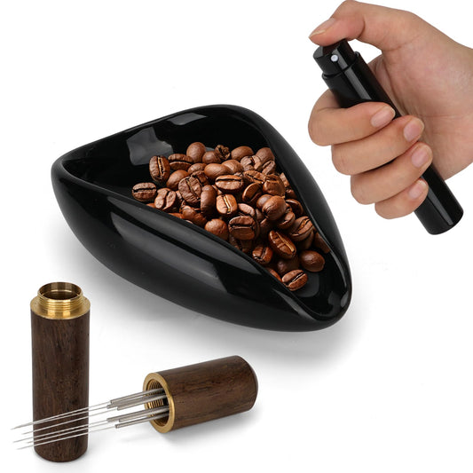 3 Pcs Espresso Accessories Set, Coffee Bean Dosing Cup, RDT Spray Bottle, Espresso Stirrer Tool, Coffee Bar Gadgets, Barista Tools for Coffee Lovers
