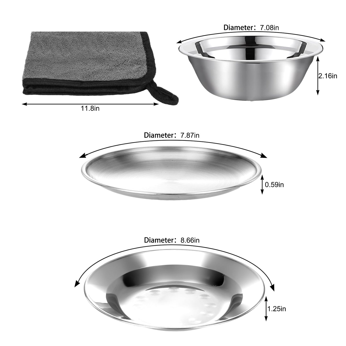 Camping Mess Kit - 1 to 2 Persons Camping Dishes Includes Cups Bowls Dishes Knives Forks Spoons, Etc, Camping Cutlery Set with Mesh Bag is Easy to Carry for Backpacking, Camping, Hiking and Picnics