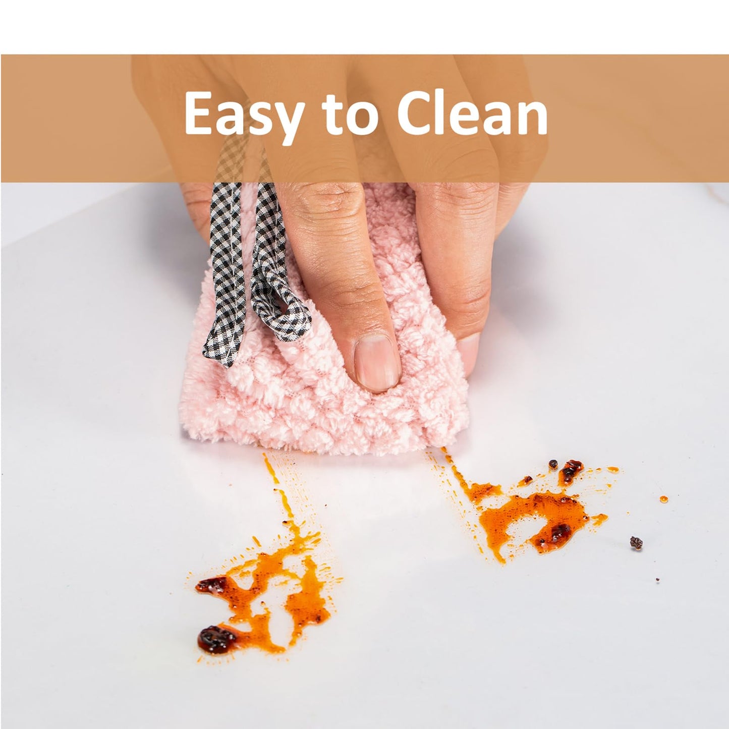 Clear Silicone Countertop Protector Mat, Non Slip & Heat Resistant Mats for Kitchen Countertop,Silicone Table Desk Protector Mat (23.6" *15.7")