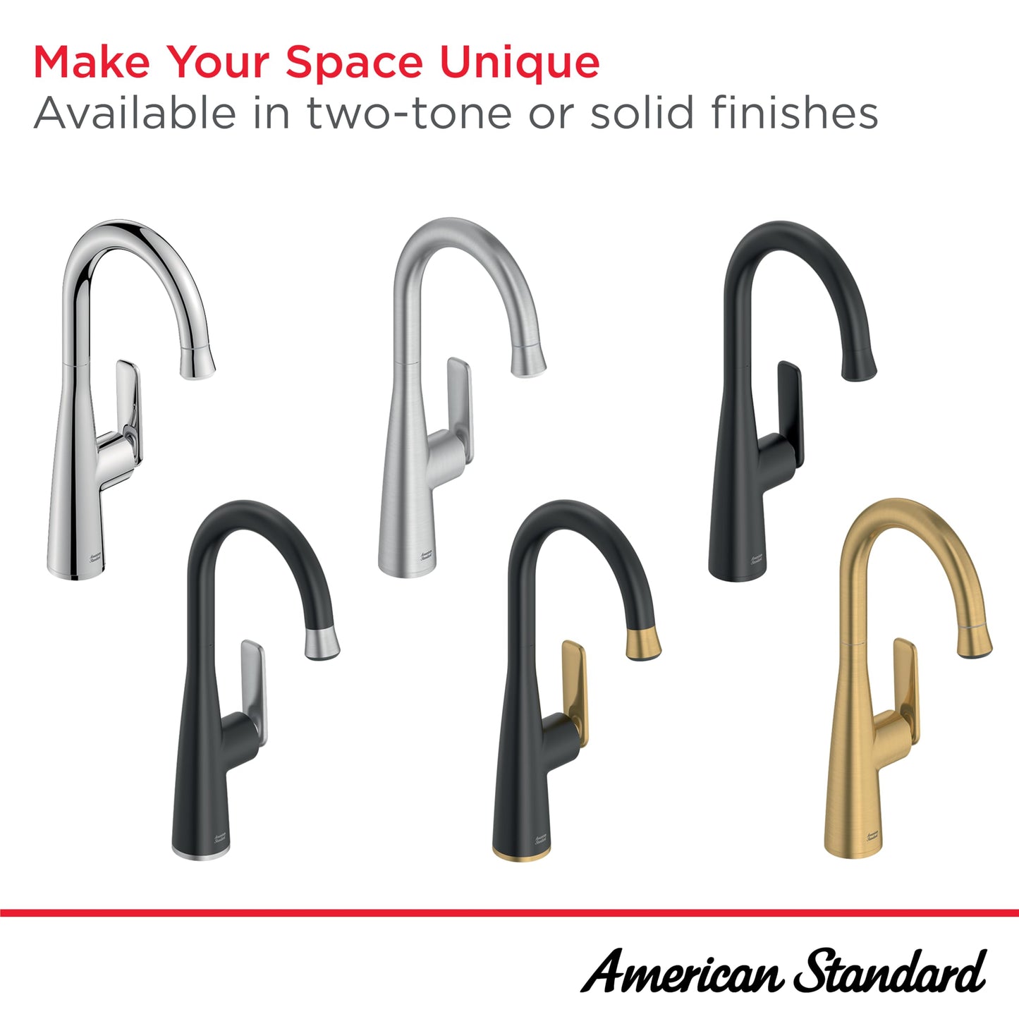 American Standard 104827DC00 Aspirations Pull-Down Bar Sink Faucet, 1.8 GPM, Stainless Steel