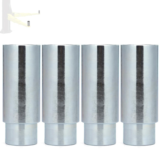 Atesilor 4pcs Upgraded 60mm Lift Adapter with Limit Slot, 6 Inch Extension Stack Truck Adapter for 2 Post Car Lift Bridge Jack, Fit for Challenger 2 Post Lift