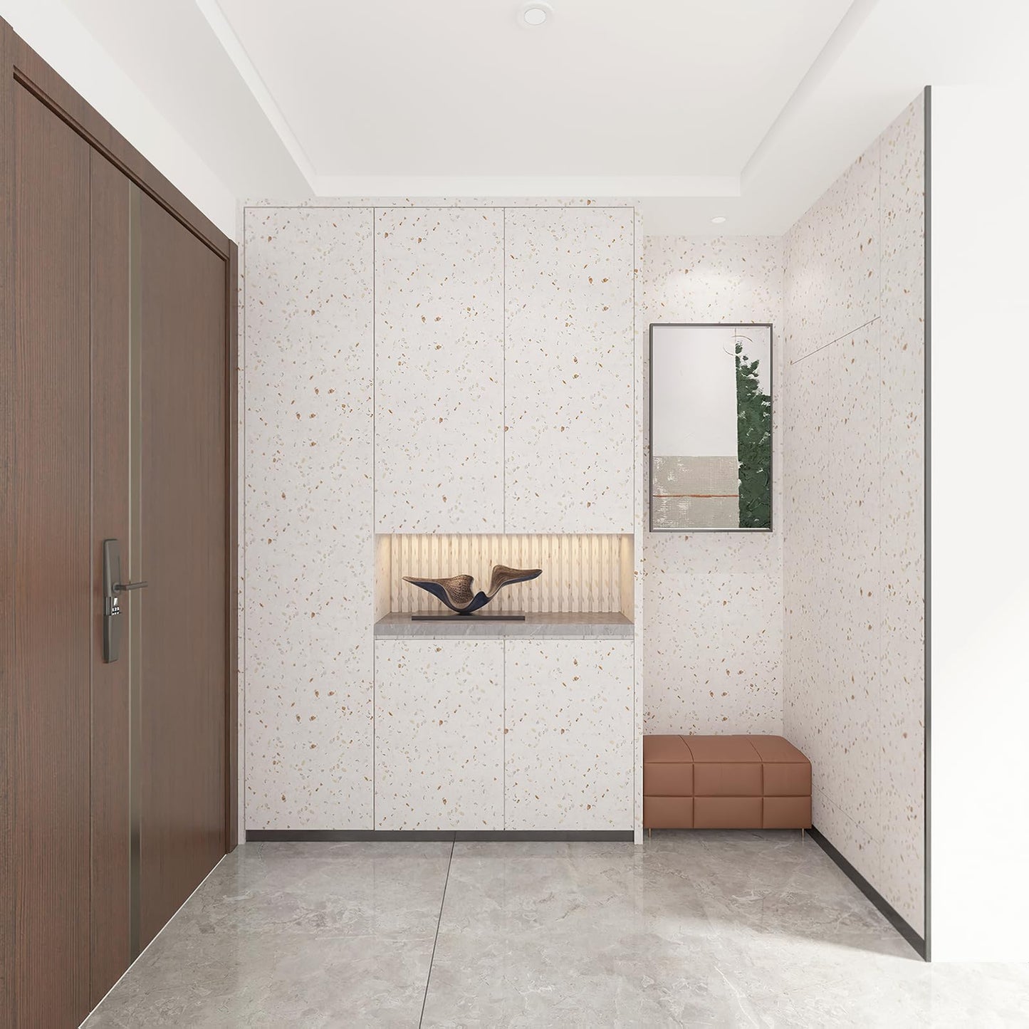 Boobest 157"x31.5" Wide Colorful Terrazzo Wallpaper Peel and Stick Marble Contact Paper for Cabinets and Drawers Self Adhesive Wallpaper Marble Sticker Countertop Vinyl Wrap for Furniture Kitchen Wall