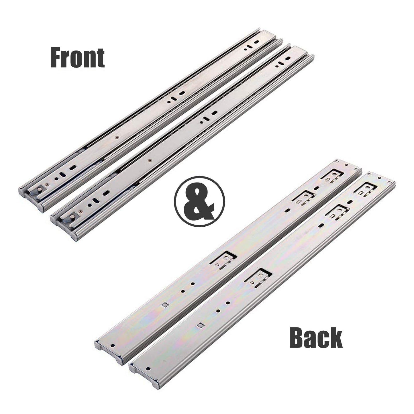 VALISY Soft Close Drawer Slides 14 Inch 6 Pairs, Side Mount Metal Ball Bearing Full Extension Drawer Slides Rails,10 12 14 16 18 20 22 Inch 100 LB Load Capacity Cabinet Wardrobe Slider Kitchen Glides