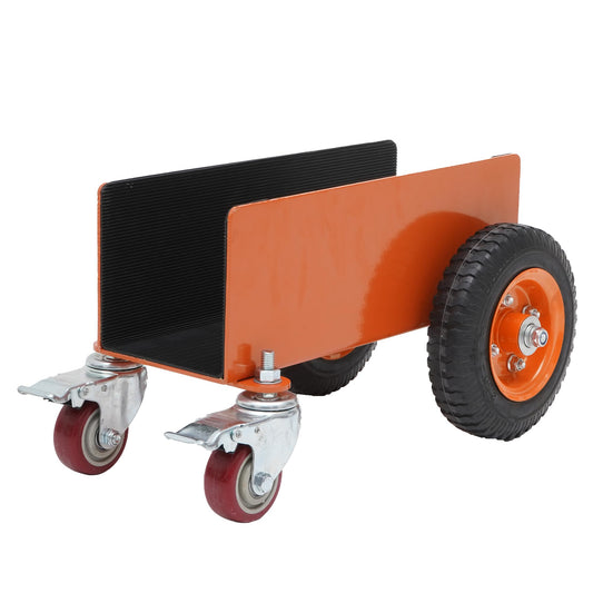 AIWFL Panel Dolly Heavy Duty Door Cart 1200LBS Capacity 4 Wheel Slab Dolly Drywall Mover with 8" Pneumatic Wheels Panel Cart for Drywall Sheet Material Handling All Terrain