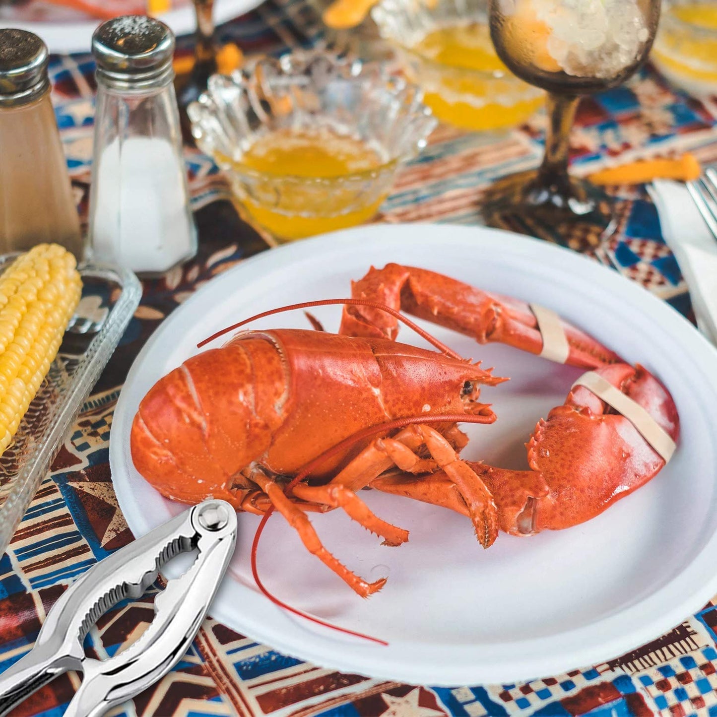 20 Pcs Seafood Tools Set - Crab Lobster Crackers Stainless Steel Forks Opener Shellfish Lobster Crab Leg Sheller Seafood Scissors,2Set