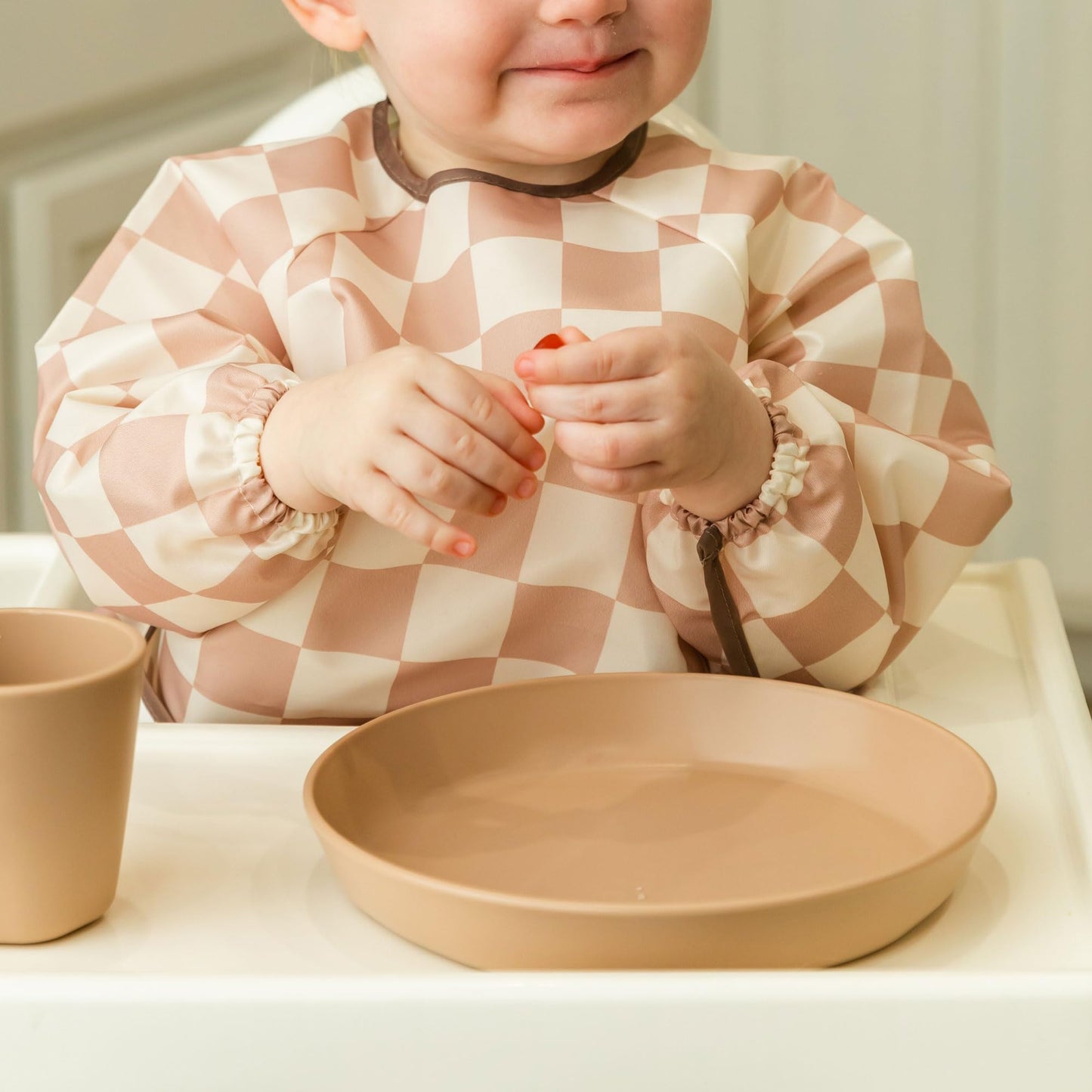 Tiny Twinkle Tableware 3 Pack Dish Set- BPA-Free Cups, Plates and Bowls Sets for Kids and Toddlers - Polypropylene Plastic Dinnerware Set (Plates - Grey, Pistachio, Tan)