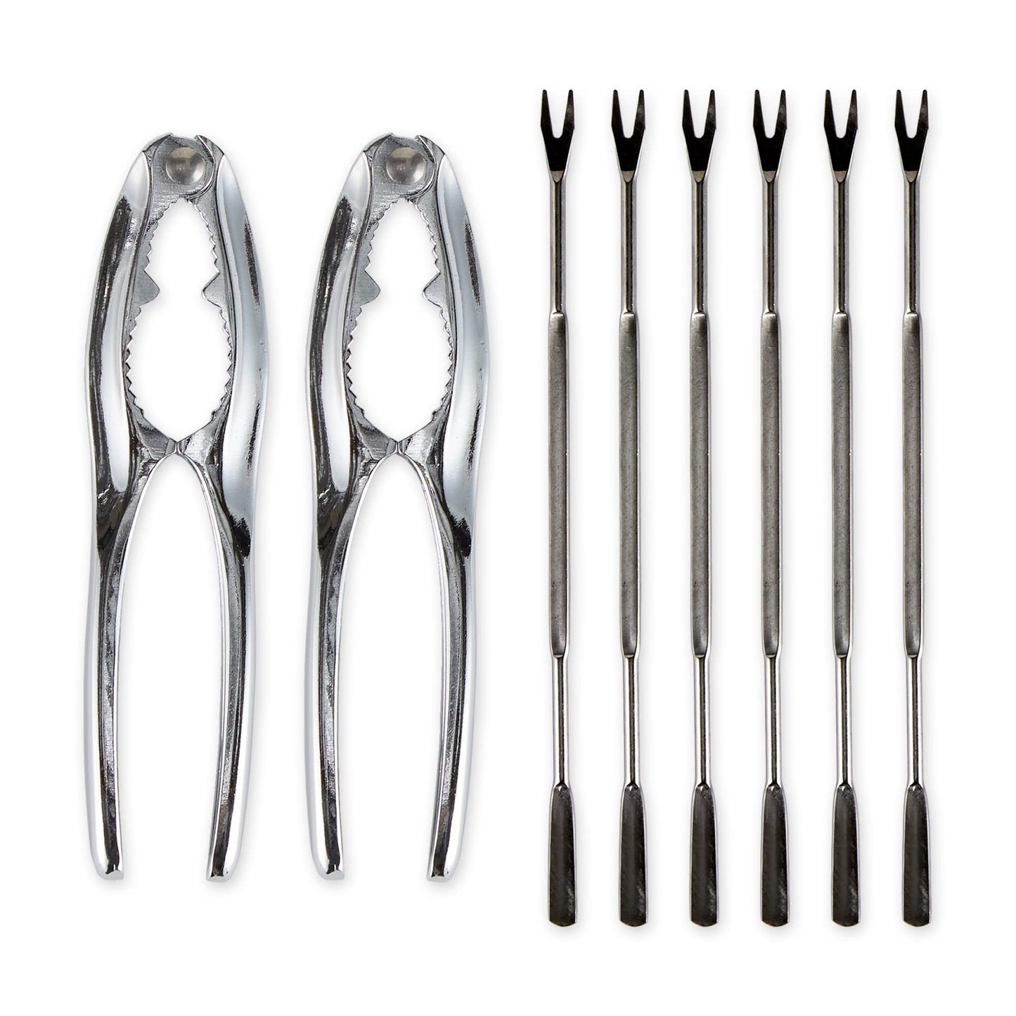 RSVP International Endurance Collection Seafood Tool, Cracking Tools, 8 Piece, Stainless Steel