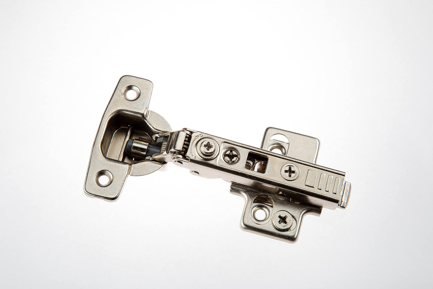 Hushed Hardware Soft Close Cabinet Hinge Set. 20 Frameless Full Overlay Cabinet Hinges for Kitchen Cabinets with Adjustable Closing Speeds.
