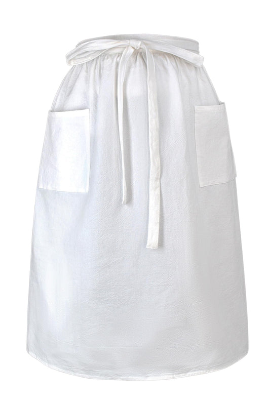 Nanxson Vintage Pinafore Apron Dress for Women with Pockets Cotton Linen Art Apron for Kitchen Baking Gardening Painting