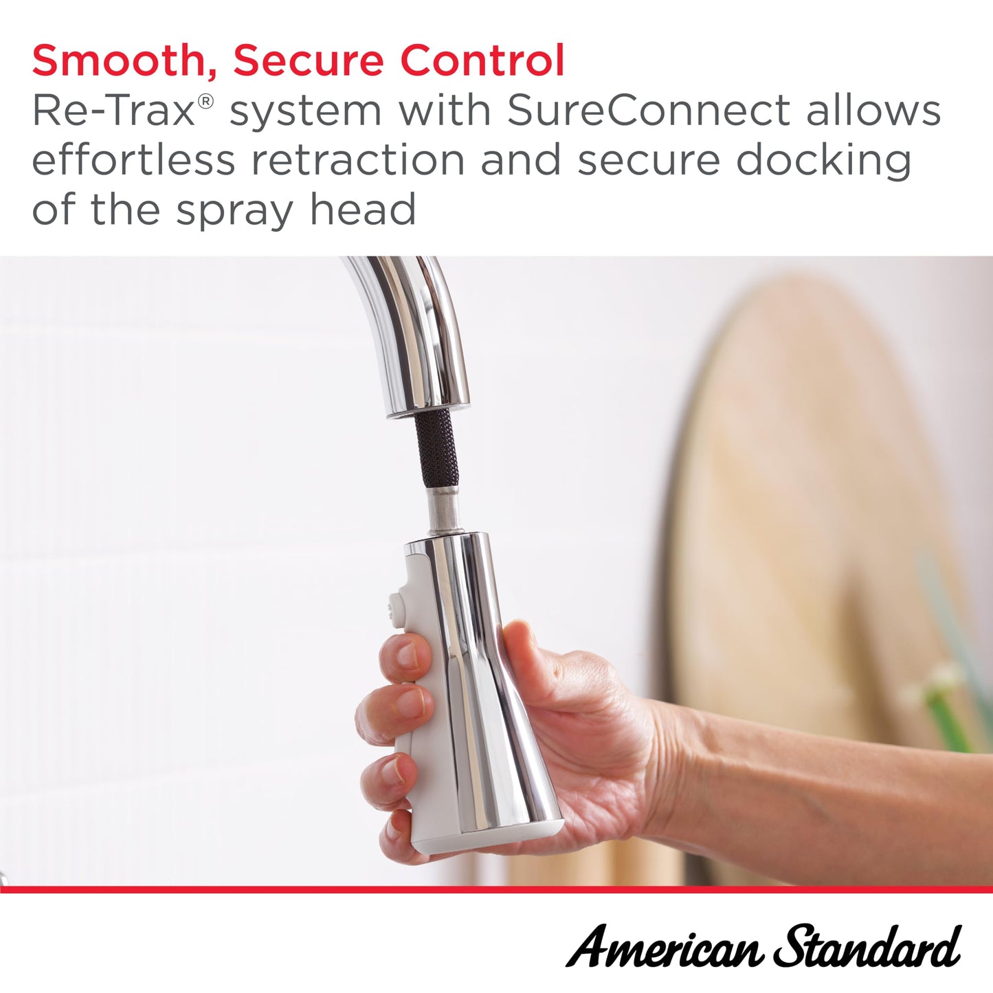 American Standard 104881GN00 Aspirations Single-Hole Kitchen Sink Faucet with Pull-Down Sprayer, 1.8 GPM, Brushed Gold