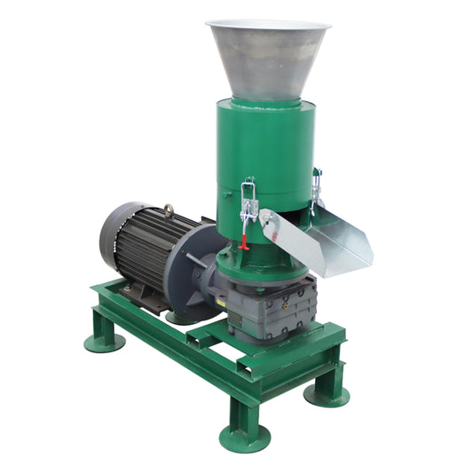 THUXEON 220V Wood Pellet Machine 6MM Holes Small Biomass Processing Pellet Machine 7500W Press Pelletizer 2 Head Rollers Corn Straw Scales Cotton Stalks Wood bran Sawdust
