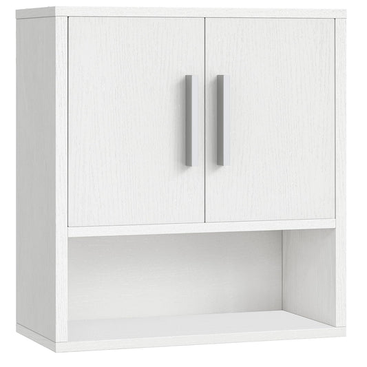 HOOBRO Bathroom Wall Cabinet, Medicine Cabinet, 15 x 7.1 x 16.1Inches, Adjustable Shelf, Over The Toilet Wall Storage Cabinet, for Bathroom, Bedroom, White