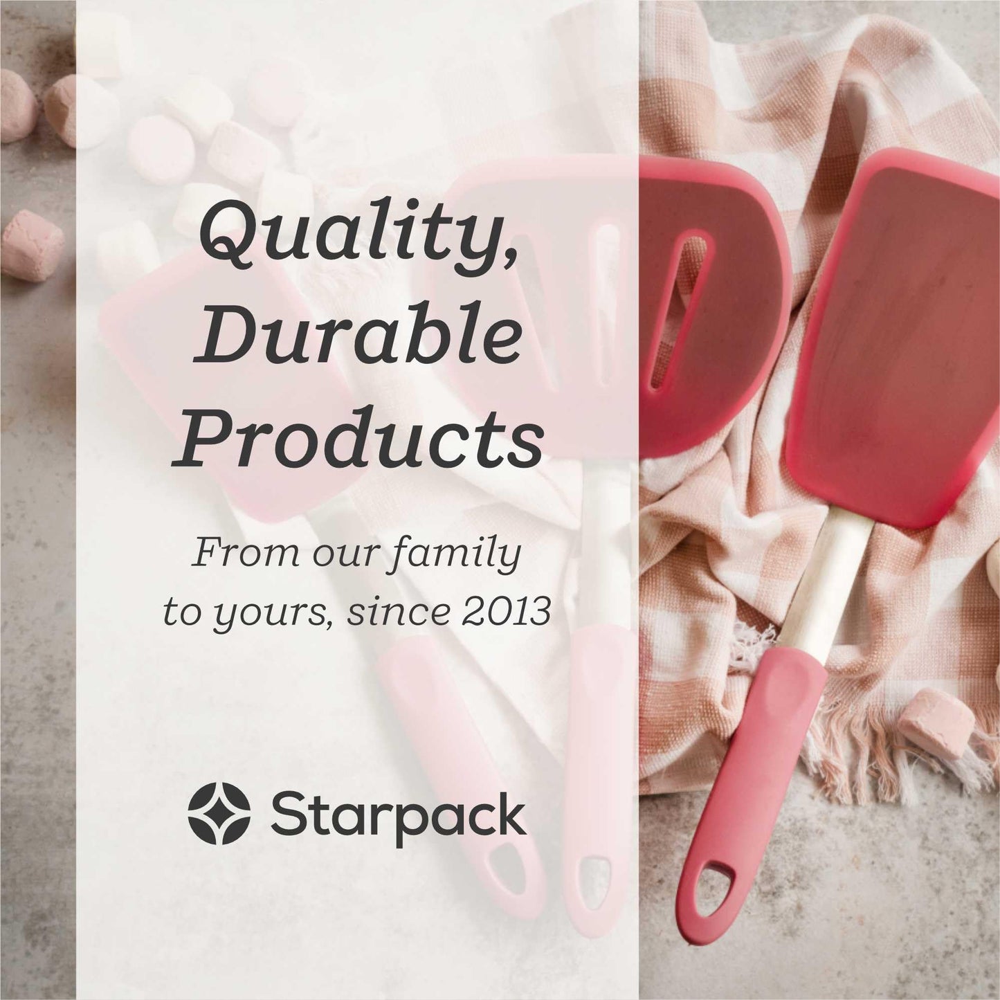 Starpack 'Flex & Flip' Flexible Silicone Turner Spatula (Wide) - High Heat Resistant Spatulas for Cooking Egg 600°F - Silicone Pancake Turner Spatula, LFGB Grade Non Stick Rubber Kitchen Utensils