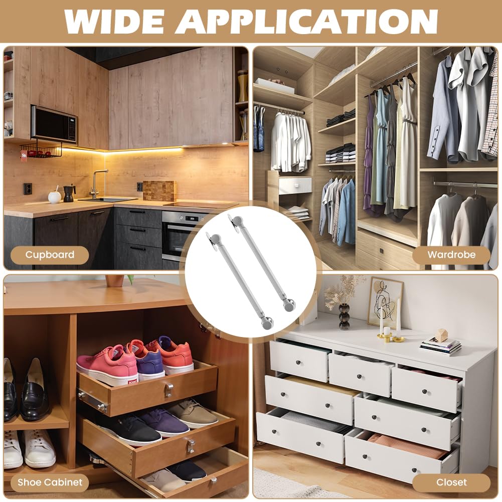 2 Pack Soft Close Lid Support Hinges, 150N Adjustable Lid Stay Hardware for Storage Chests and Lift-Top Benches, 0–110° Opening, for Flat or Curved Wooden Lids