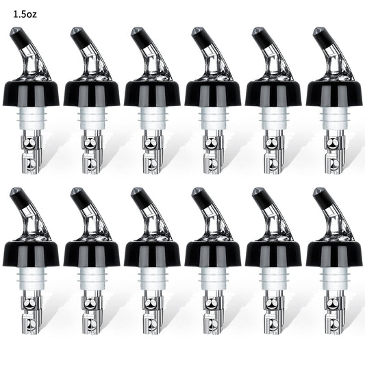 Automatic Measured Bottle Pourer - 1.5oz/45ml Quick Shot Spirit Measure Pourer Drinks Wine Cocktail Dispenser Home Bar Tools