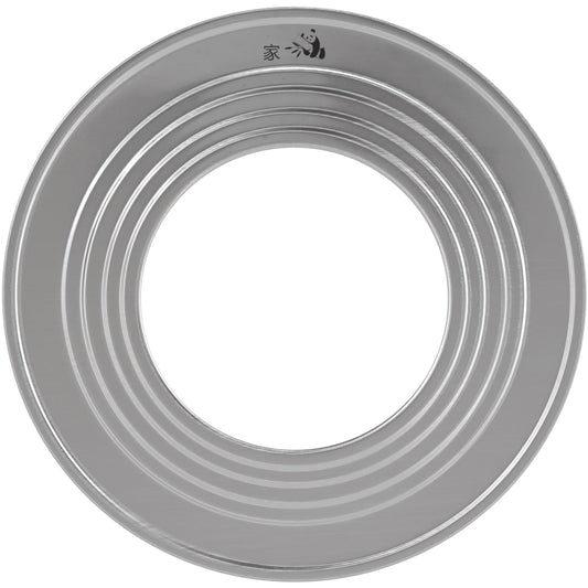 Prime Home Direct Stainless Steel Steamer Ring | Fits 7 to 12-Inch Bamboo Steamer Basket | Steaming Ring for Asian Chinese Wok, Food, Dumpling, Dim Sum, Steam Pot Accessories Metal Cooking Rim Adapter
