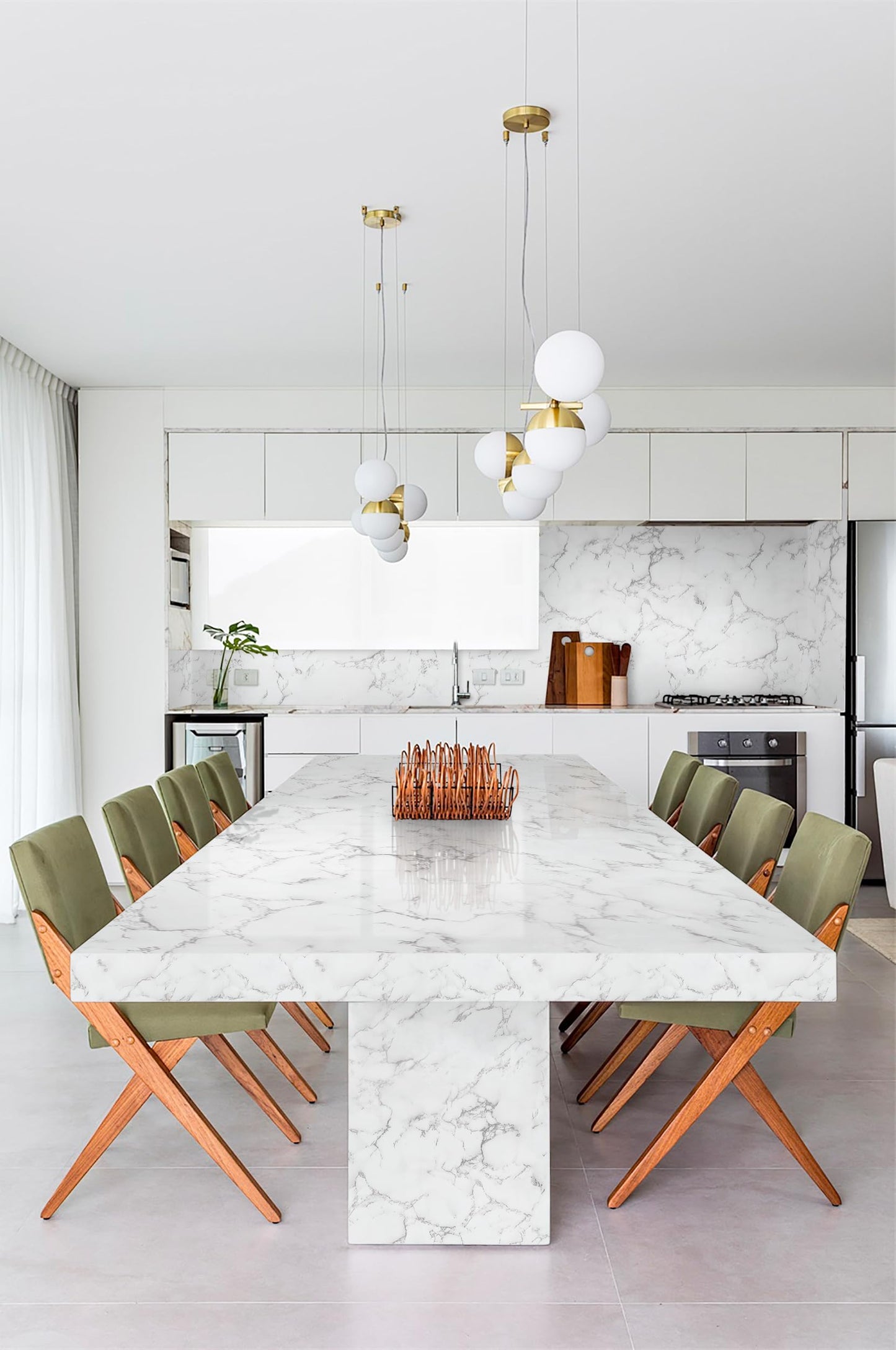 CiCiwind Marble Contact Paper for Countertops Glossy Granite Wall Paper Peel and Stick Waterproof Removable Self Adhesive Kitchen Wallpaper Decoral Kitchen Backsplash Cabinets Washroom 15.7" X393.7
