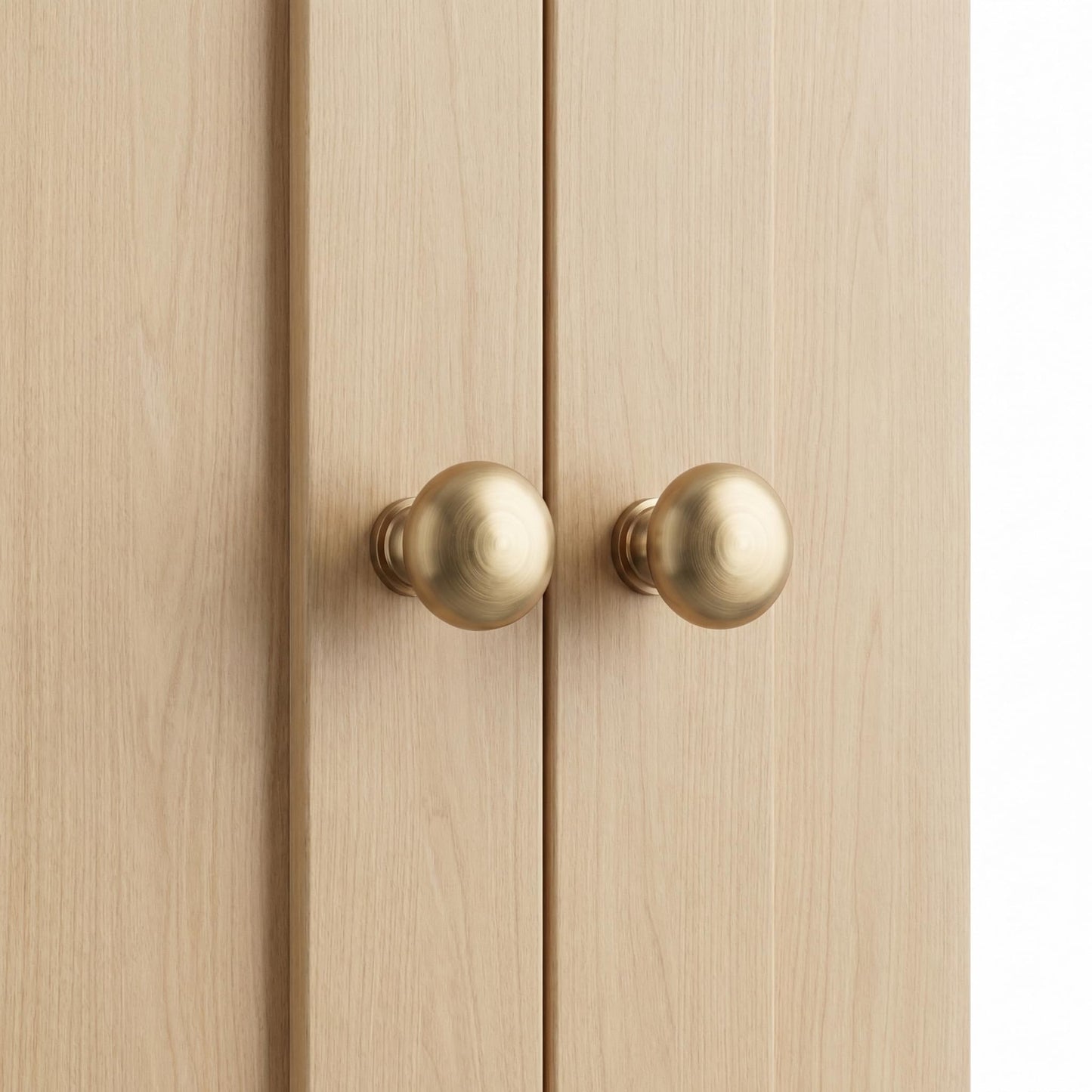 EAXINTA 10 Pack Champagne Bronze Cabinet Knobs, Modern Furniture Hardware Zinc Alloy Knob, Single Hole Hardware Handles Kitchen Cabinet Dresser Knob, Drawer Knobs Cabinet Pulls