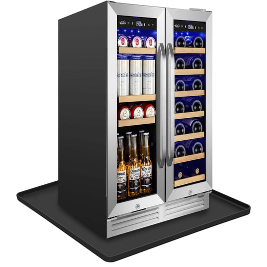 27''x27'' Extra Large Mini Fridge Silicone Mat with 0.5'' Raised Edges, Prevent Water Leakage and Floor Damage from Elecrical Equipment such as Washing Machines, Dryer, Mini Fridge, Wine Cabinet.