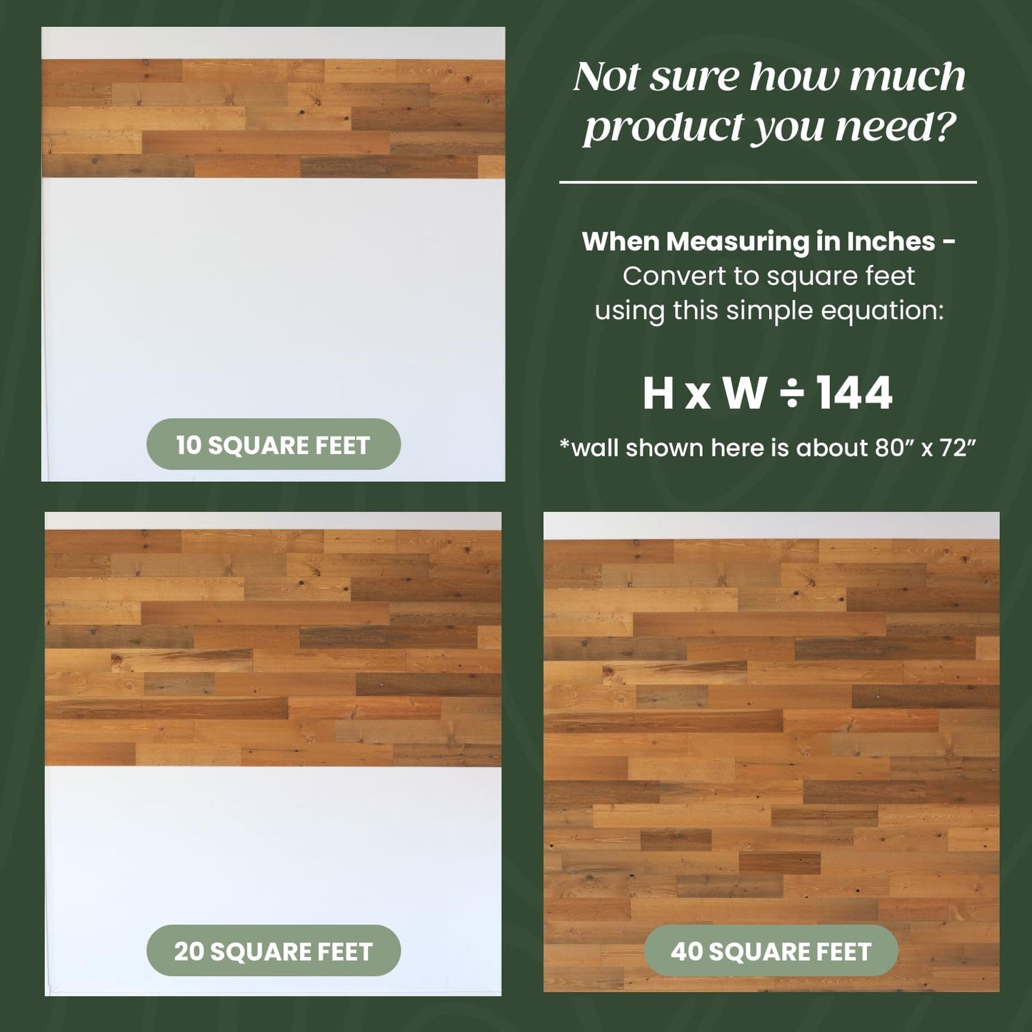 TIMBERCHiC 100% Reclaimed Wood Wall Planks - Made in USA - Peel-and-Stick Wall Panels for Interior Decor - DIY Accent Wall Panels, Freestone (4" x 20 Sq Ft)