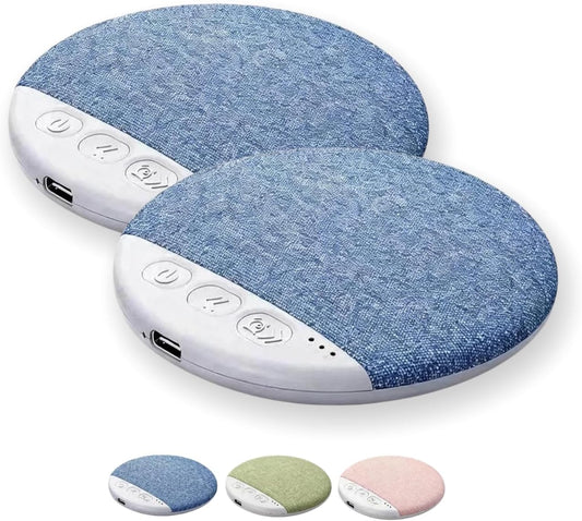 Generic (Blue*2) Bluetooth Pillow Speaker for Sleeping, Under Pillow Sleep Aid with White Noise Timer, Wireless Stereo
