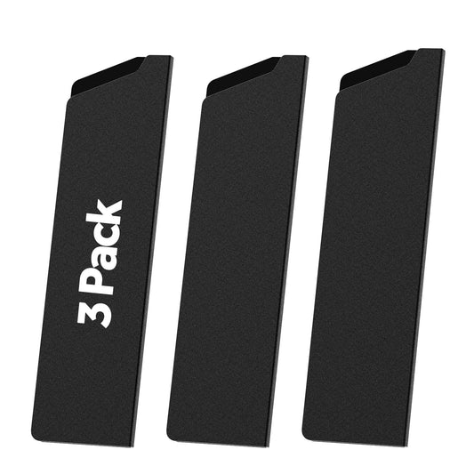 RISHTEN Knife Guard 8 Inch x 2 Inch 3 Pack Universal Waterproof Blade Edge Cover Knife Sleeves Protectors Guards for Kitchen Knives Extra Strength, Black