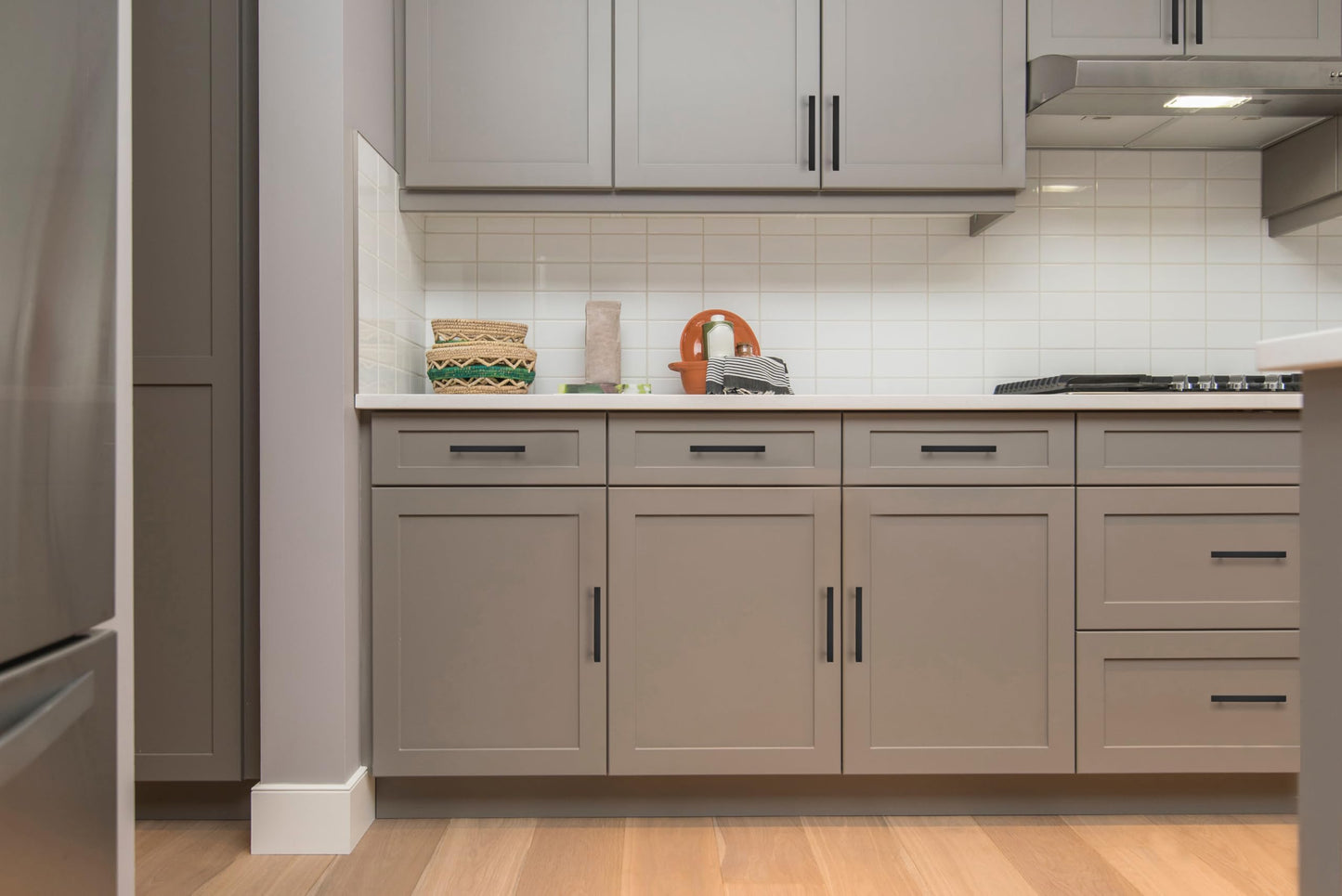 Ravinte 30 Pack 5 inch Square Cabinet Pulls Matte Black Stainless Steel Kitchen Drawer Pulls Cabinet Handles 5”Length, 3” Hole Center