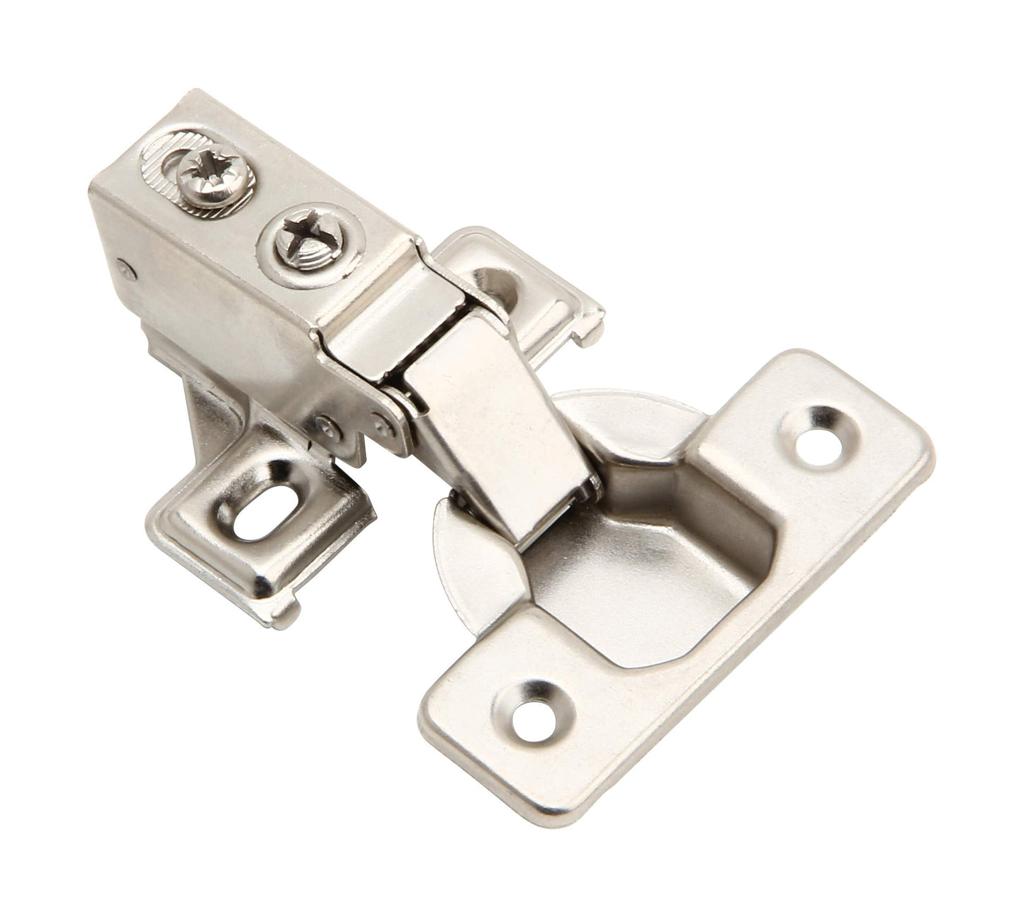 2 Pack - Face Frame Quiet Soft Close Cabinet Door Hinges, 1/2 Inch Overlay, with Built-in Metal Dampers, Strong Heavy Duty Steel for Kitchen Bathroom