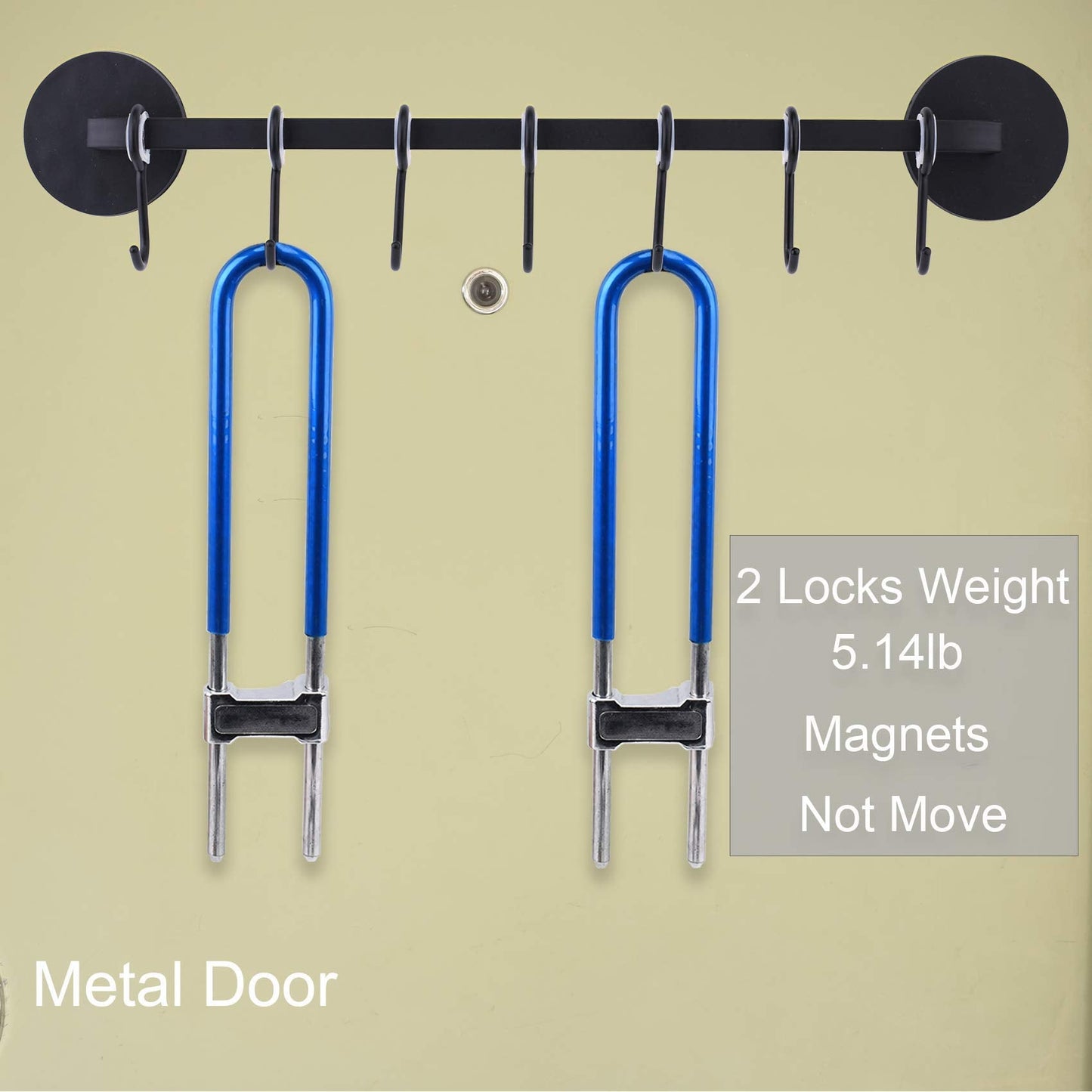 LEVOSHUA 7 Hooks Magnetic Utensil Holder Untensil Rack Tool Hanger Organizer for Refrigerator, Metal Cabinet, Metal Stove, Grill, BBQ